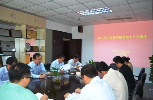 888集团集团党总支组织学习十八大精神